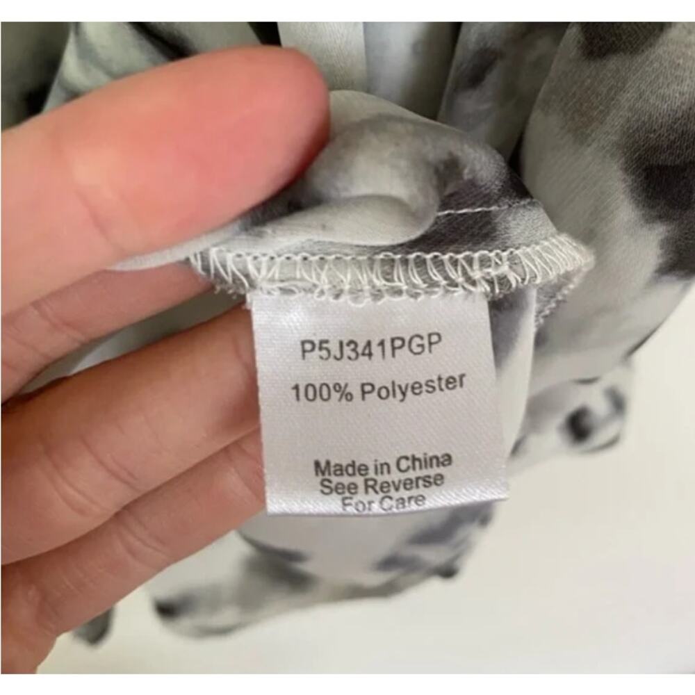 Parker Leopard Print Button Front Blouse Small - image 5